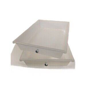 2 Replacement Drawers For Rolling Storage Cart Bin
